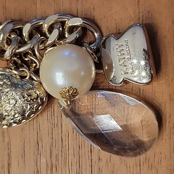 RARE Kathy Van Zeeland silver heart keychain - Picture 2 of 4